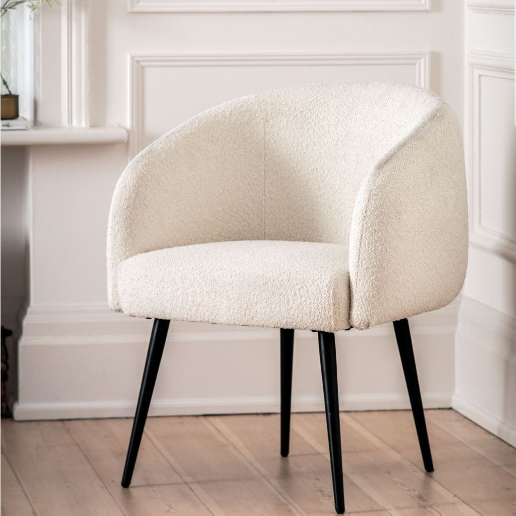 LuxeSeat Off-White Tub Chair