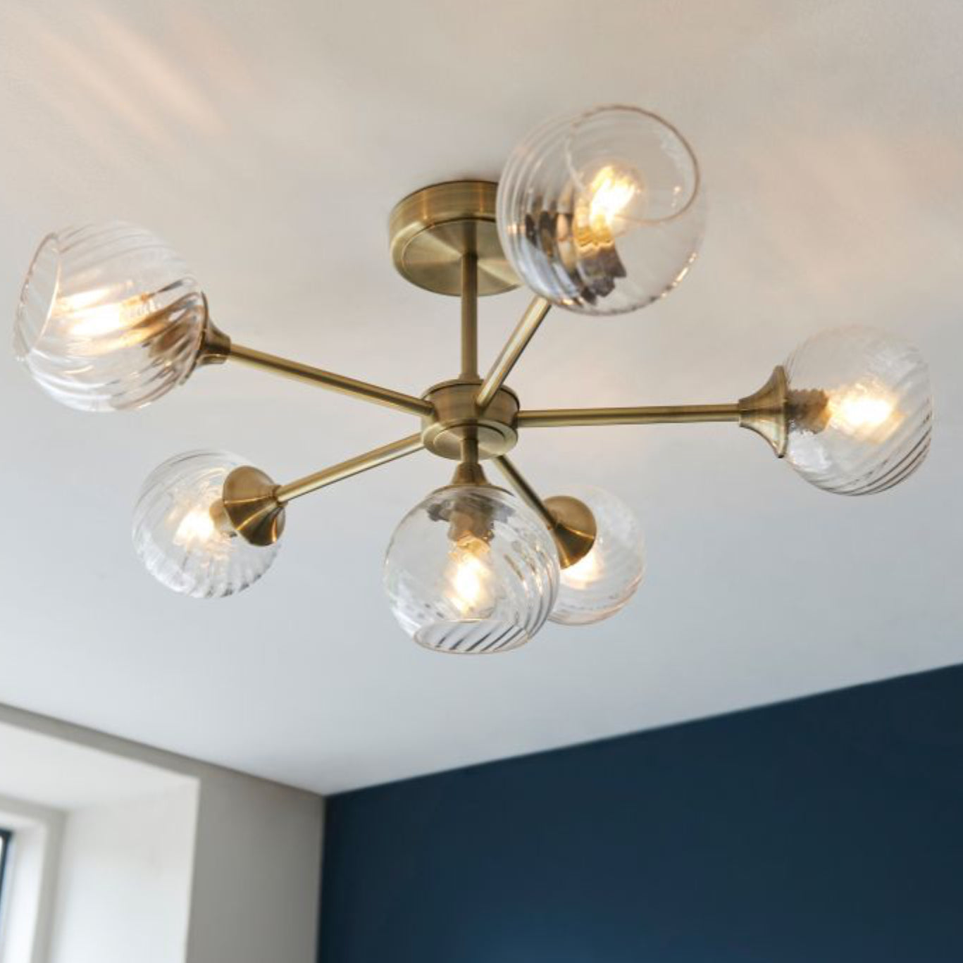 Noble Manor Brass Ceiling light